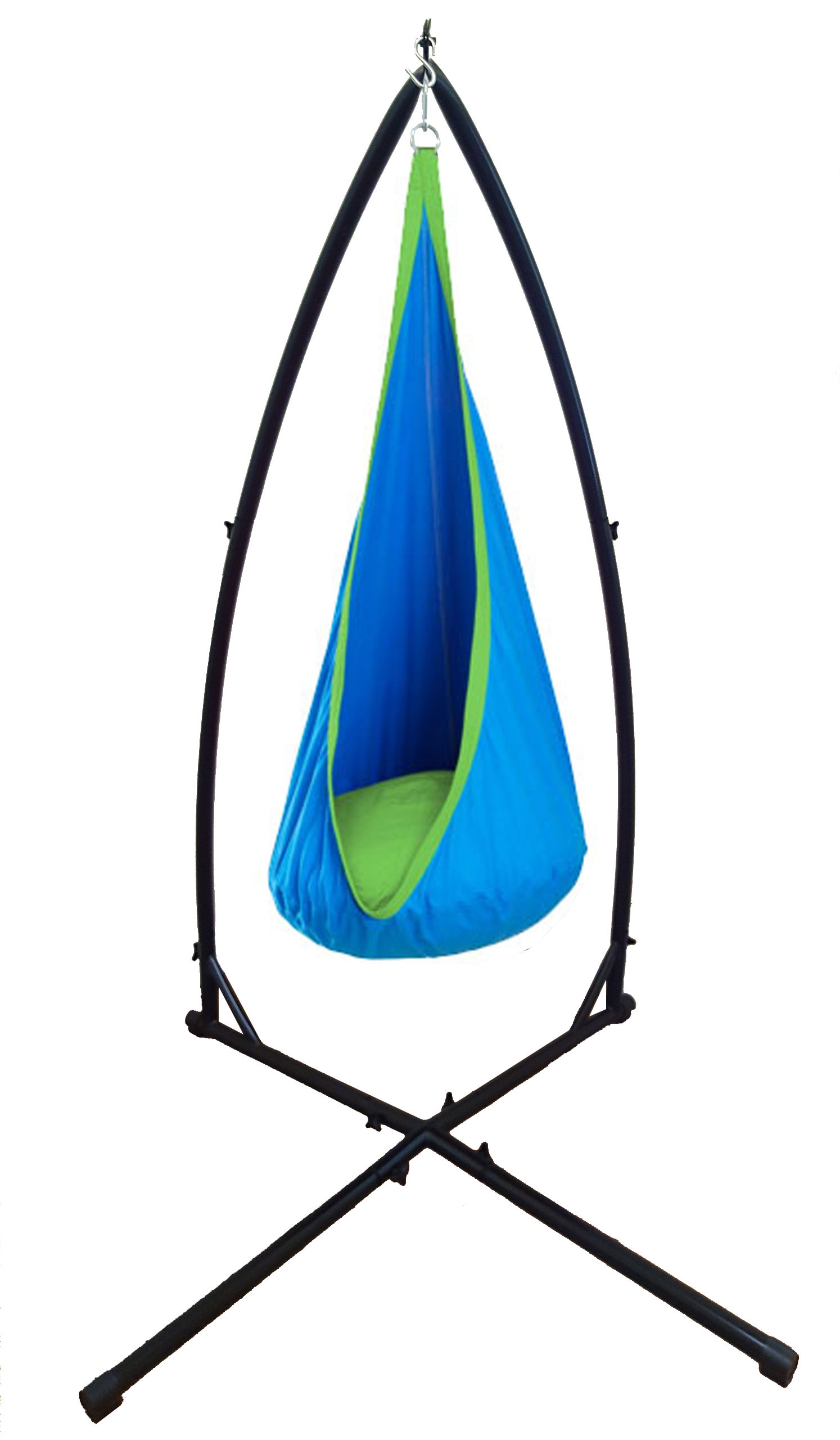Blue and Green Waterproof Sensory Swing with Stand