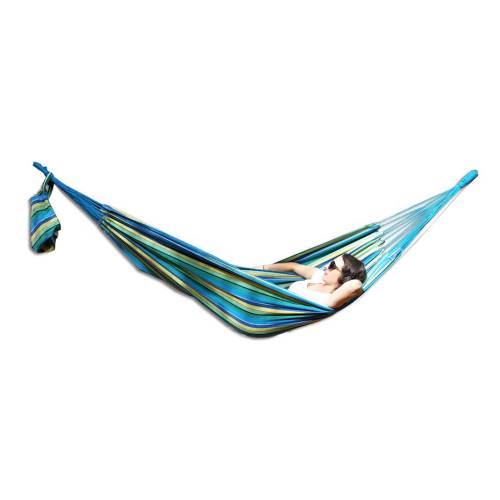 Large Blue and Yellow Multi-Coloured Canvas Hammock