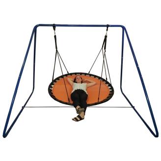 150cm Orange Mat Nest Swing with Swing Set Stand