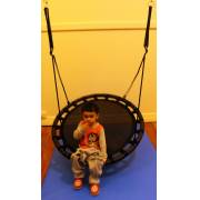 100cm Black Mat Nest Swing with Swing Set Stand
