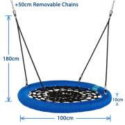 Heavy Duty 100cm Blue Rope Nest Swing