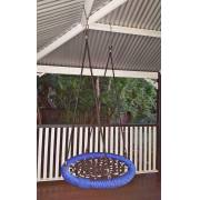 Heavy Duty Commercial 100cm Blue Rope Nest Swing