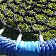 Heavy Duty Commercial 100cm Blue Rope Nest Swing