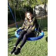 Heavy Duty Commercial 100cm Blue Rope Nest Swing