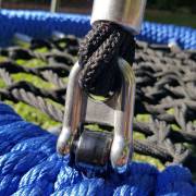 Heavy Duty Commercial 100cm Blue Rope Nest Swing