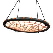 100cm Orange Round Spider Web Nest Swing