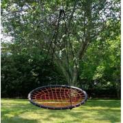 100cm Orange Round Spider Web Nest Swing