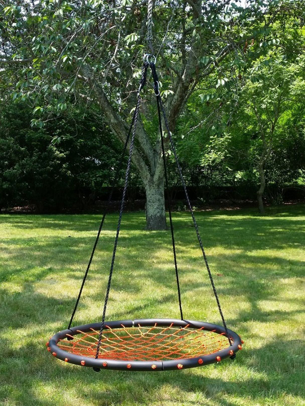 DRM 40-Inch Giant Web Nest Swing - Waterproof Saucer Tree Swing With Rope