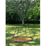100cm Orange Round Spider Web Nest Swing