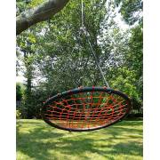 100cm Orange Round Spider Web Nest Swing