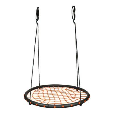 100cm Orange Round Spider Web Nest Swing