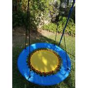 120cm Blue Yellow Incline Elastic Swing