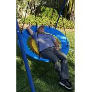 120cm Blue Yellow Incline Elastic Swing