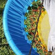 120cm Blue Yellow Incline Elastic Swing