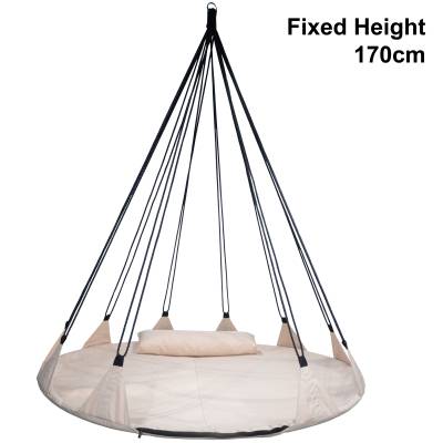 150cm beige open hangout hanging nest with a fixed height of 170cm