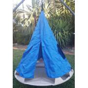 150cm Beige Open Hangout with Curved Tripod Stand