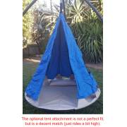 150cm Beige Open Hangout with Curved Tripod Stand