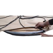 150cm Beige Open Hangout with Curved Tripod Stand