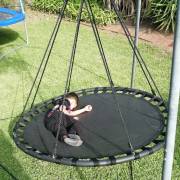 150cm Black Mat Nest Swing