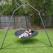 150cm Black Mat Nest Swing