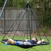 150cm Black Mat Nest Swing