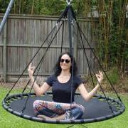150cm Black Mat Nest Swing
