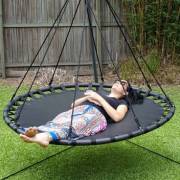 150cm Black Mat Nest Swing