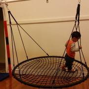 150cm Black Rope Nest Swing