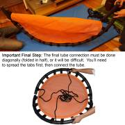 150cm Orange Mat Nest Swing