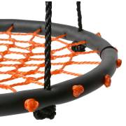 60cm Orange Round Spider Web Nest Swing