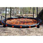 60cm Orange Round Spider Web Nest Swing