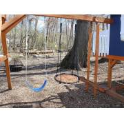 60cm Orange Round Spider Web Nest Swing