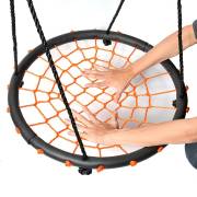 60cm Orange Round Spider Web Nest Swing