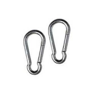 7cm Steel Carabiners: Pair
