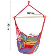 Bright Multi Colour Hammock Chair with Pillows