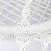 Round Macrame Hammock Chair Beige