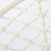 Round Macrame Hammock Chair Beige