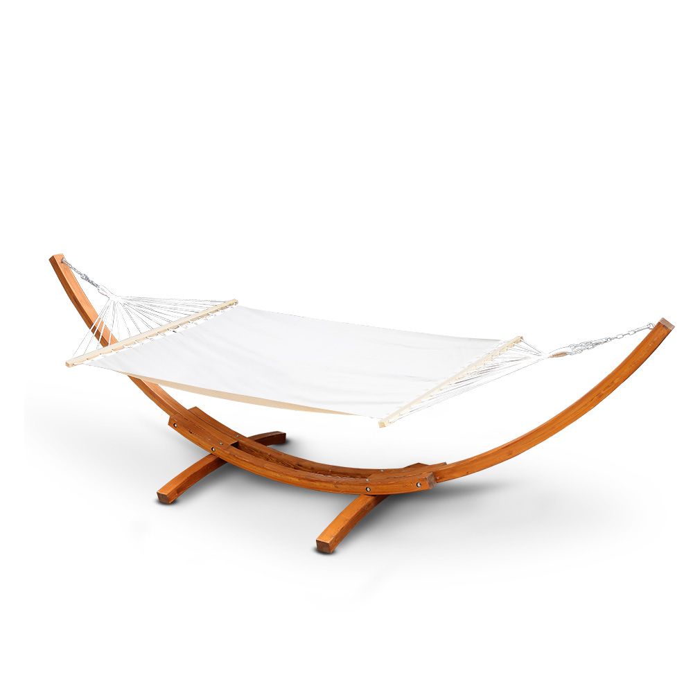 Xl Free Standing Hammock Large Beige Spreader Bar Hammock With Light