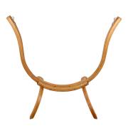 Multi Colour Hammock Chair with Pillows and Curved Wooden Stand