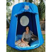 XL Blue Hangout with Pillow