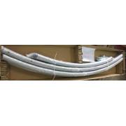 XL Free Standing Hammock: White Canvas Hammock with Tassels and Arc Stand