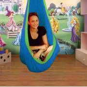 Blue and Green Waterproof Sensory Swing with C Stand
