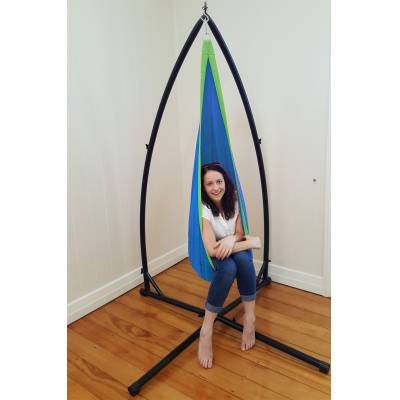 Blue and Green Waterproof Sensory Swing with Stand