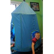 Blue Hangout Hanging Nest with Swing Set Stand (Galvanised)