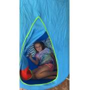 Blue Hangout Hanging Nest with Tripod Stand