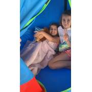Blue Hangout Hanging Nest with Tripod Stand