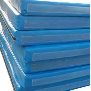 180x120x5cm Blue Padded Safety Mat with Velcro Sides
