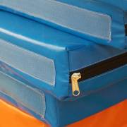 180x120x5cm Blue Padded Safety Mat with Velcro Sides