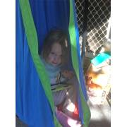 Blue and Green Waterproof Sensory Swing with Stand