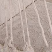 Brazilian Woven Cotton Padded Hammock Chair with Tassels